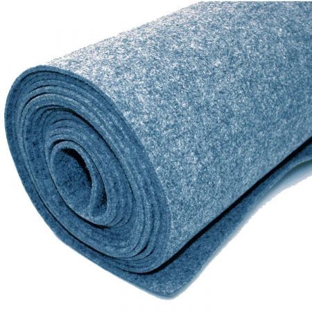 Plstený koberec - Modrá - 200 x 500 cm