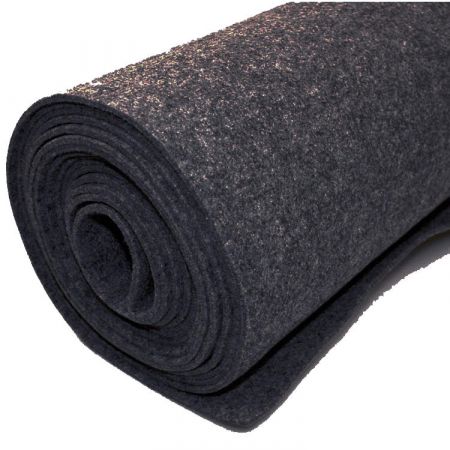 Plstený koberec - čierna - 200 x 500 cm